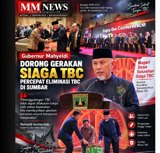 Gubernur Mahyeldi Dorong Gerakan Siaga TBC, Percepat Eliminasi Tuberkulosis di Sumbar