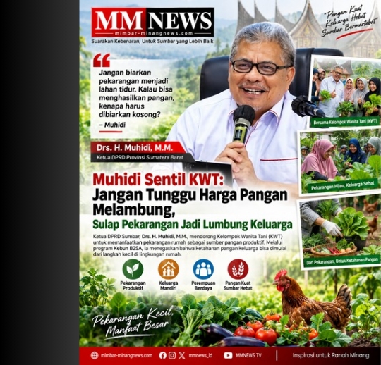 Muhidi Sentil KWT: Jangan Tunggu Harga Pangan Melambung, Sulap Pekarangan Jadi Lumbung Keluarga