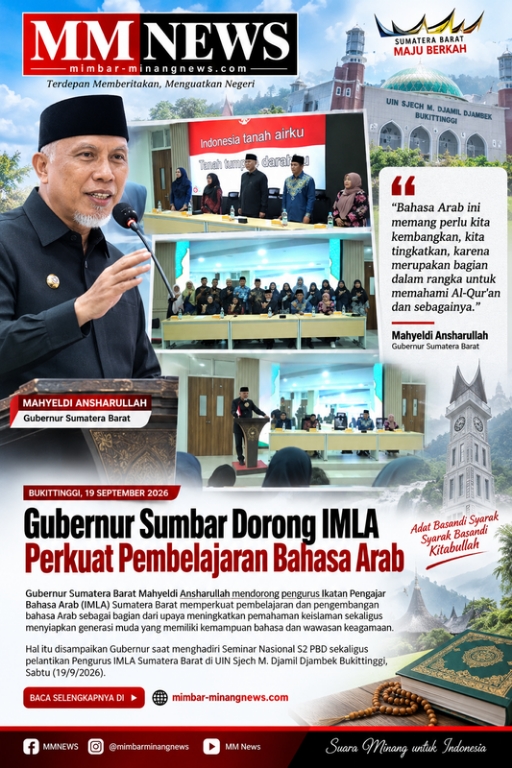 Gubernur Sumbar Dorong IMLA Perkuat Pembelajaran Bahasa Arab
