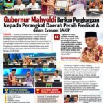 Gubernur Mahyeldi Serahkan Penghargaan kepada OPD Peraih Predikat A SAKIP 2026