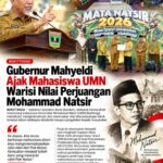 Gubernur Mahyeldi Ajak Mahasiswa UMN Warisi Nilai Perjuangan Mohammad Natsir