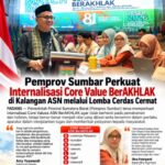 Pemprov Sumbar Perkuat Internalisasi BerAKHLAK, ASN Diuji Lewat Lomba Cerdas Cermat