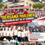 Jalan Sehat Bersama Parlemen Semarakkan HUT ke-81 Sumbar, Ribuan Warga Tumpah Ruah