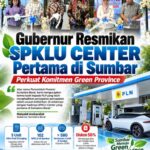 Gubernur Mahyeldi Resmikan SPKLU Center Pertama di Sumbar, Perkuat Langkah Menuju Green Province