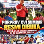 Porprov XVI Sumbar Resmi Dibuka, 8.794 Atlet Siap Berlaga di 53 Cabang Olahraga