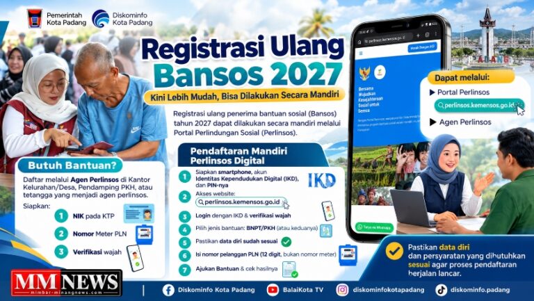 Registrasi Ulang Bansos 2027 Kini Bisa Dilakukan Mandiri, Warga Diminta Pastikan Data Sesuai