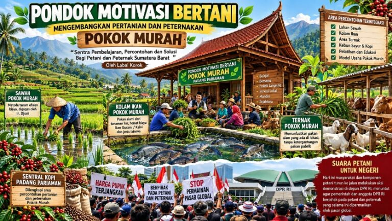 Pondok Motivasi Bertani: Mengembangkan Pertanian dan Peternakan “Pokok Murah”