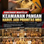 Gubernur Mahyeldi Tegaskan Keamanan Pangan Jadi Prioritas Utama Program MBG di Sumbar