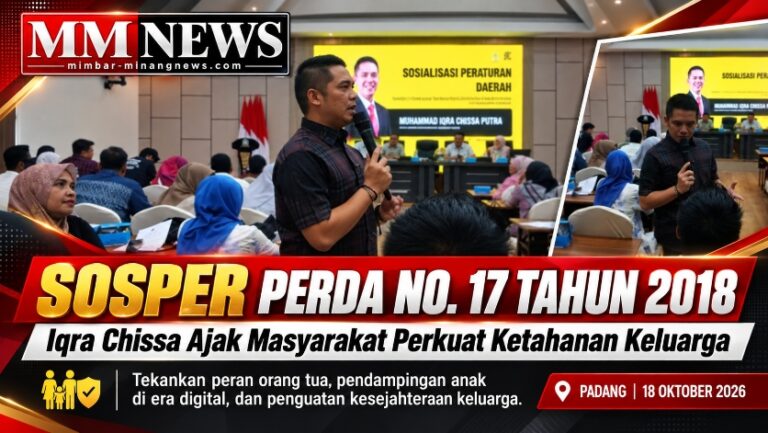 Sosper Perda No. 17 Tahun 2018, Iqra Chissa Ajak Masyarakat Perkuat Ketahanan Keluarga di Era Digital