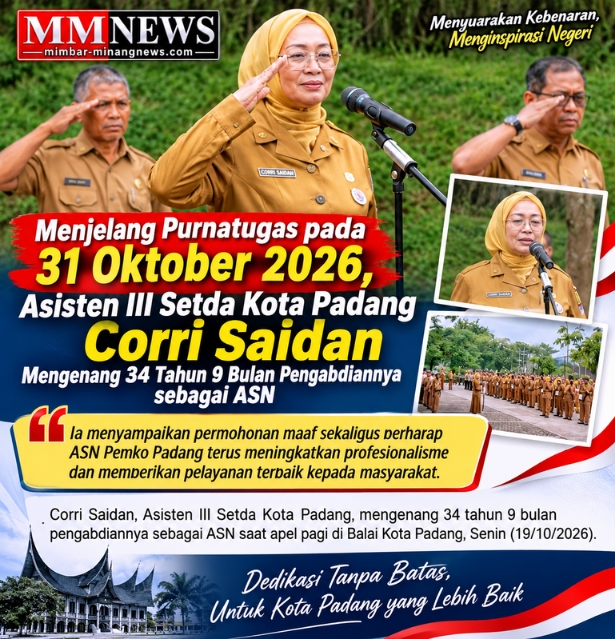 JELANG PURNATUGAS, CORRI SAIDAN KENANG 34 TAHUN 9 BULAN PENGABDIAN SEBAGAI ASN
