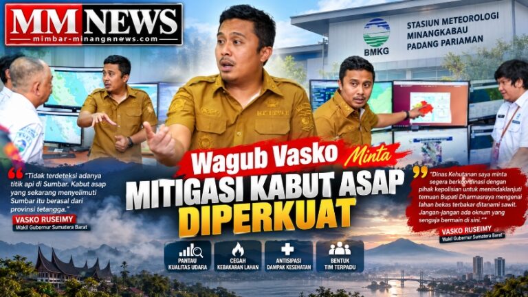 Wagub Vasko Minta Mitigasi Kabut Asap Diperkuat, Tim Terpadu Disiapkan