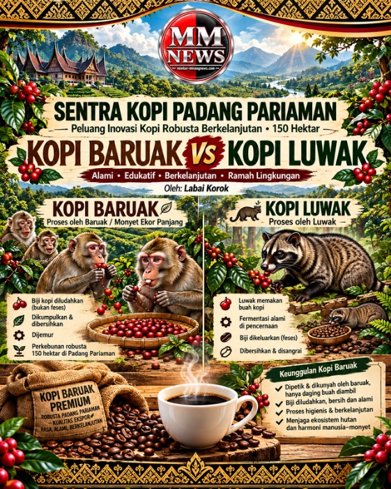 Kopi Baruak vs Kopi Luwak: Ketika Hama Berubah Menjadi Peluang Emas bagi Petani Padang Pariaman