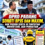 DPRD Padang Soroti Pelayanan BPJS dan Kemitraan Maxim, Hak Pasien hingga 10 Tuntutan Driver Ojol Jadi Perhatian
