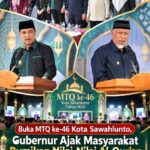 Buka MTQ Ke-46 Sawahlunto, Gubernur Mahyeldi Serukan Generasi Muda Kembali Ke Al-Qur’an