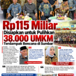 Rp115 Miliar Disiapkan untuk Pulihkan 38.000 UMKM Terdampak Bencana di Sumbar